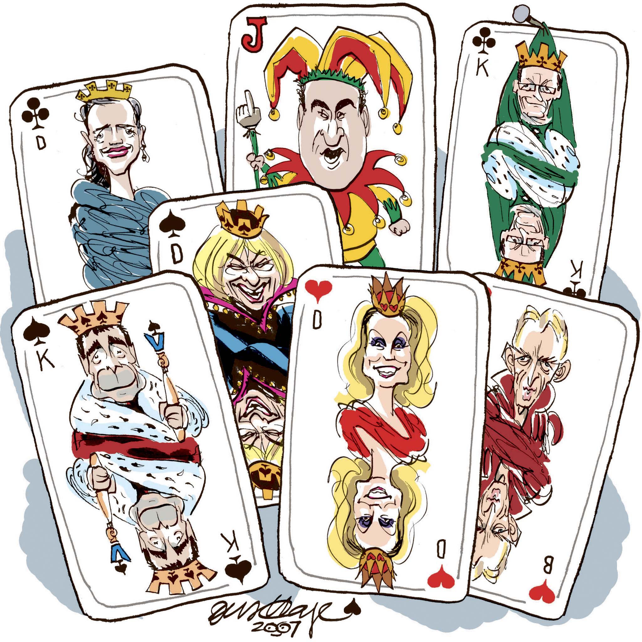 Satire tegning: 