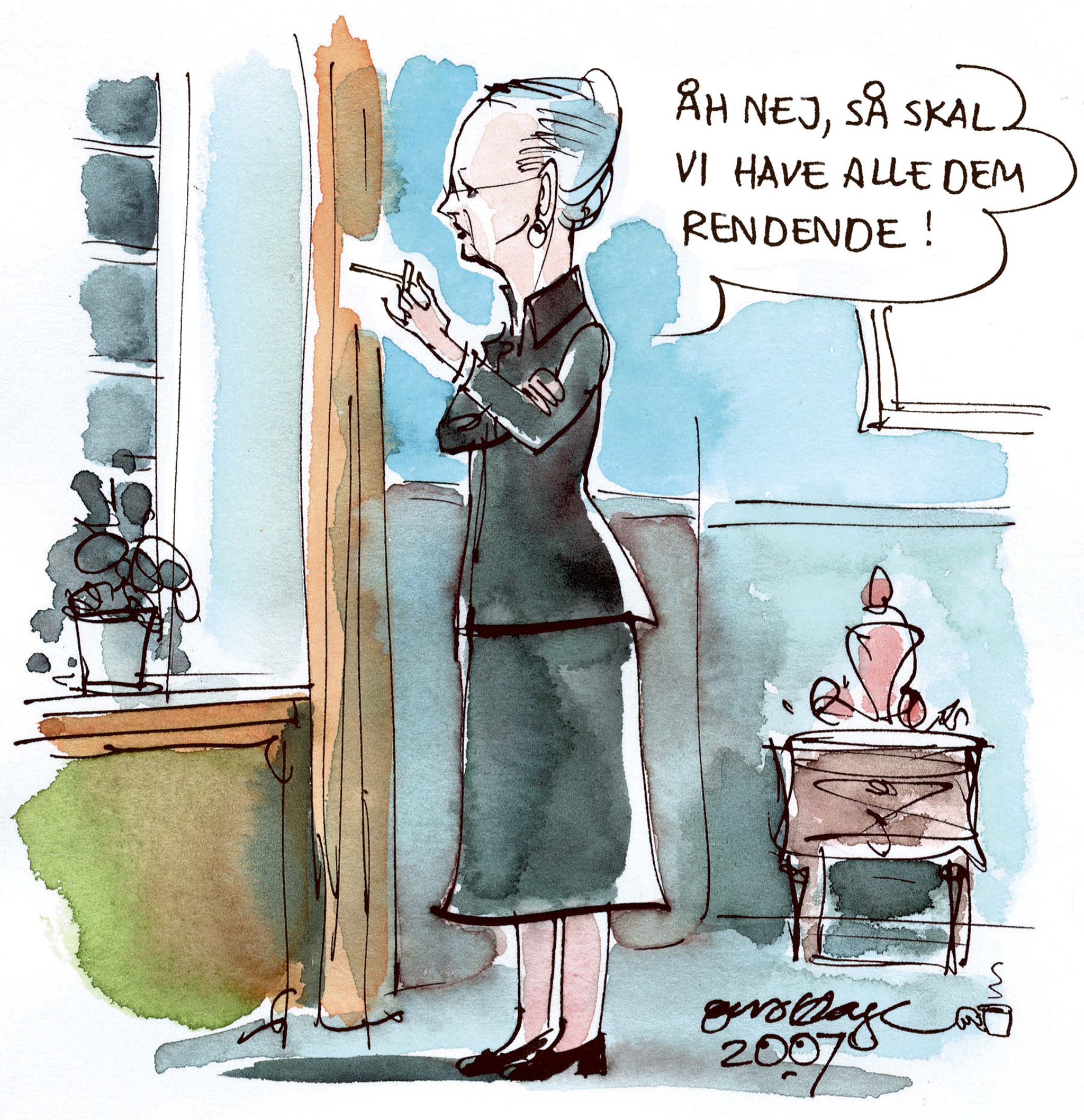 Satire tegning: 