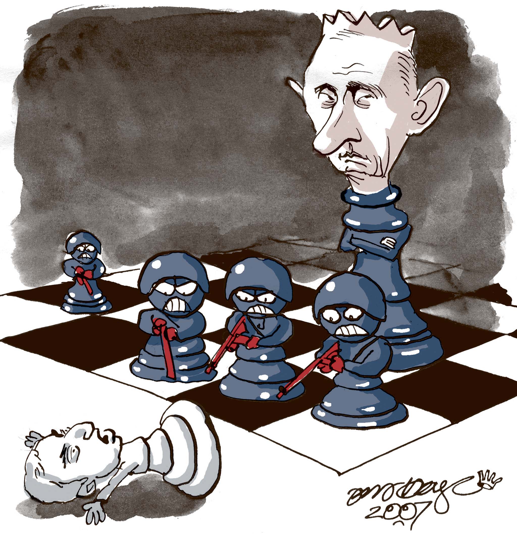 Satire tegning: 