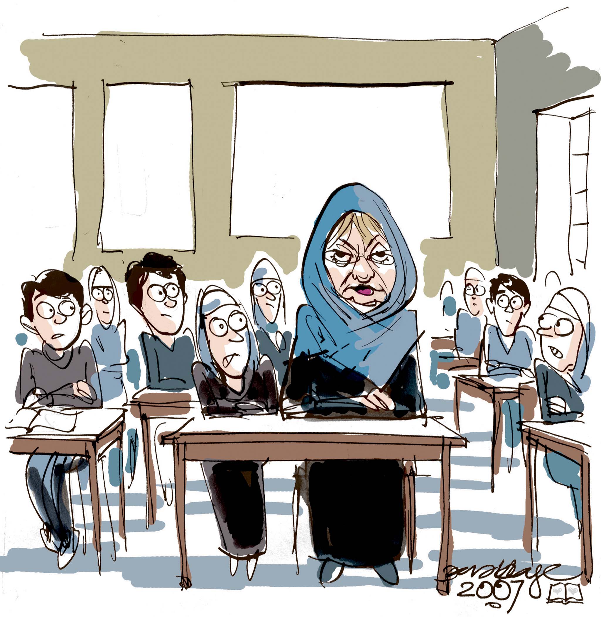 Satire tegning: 