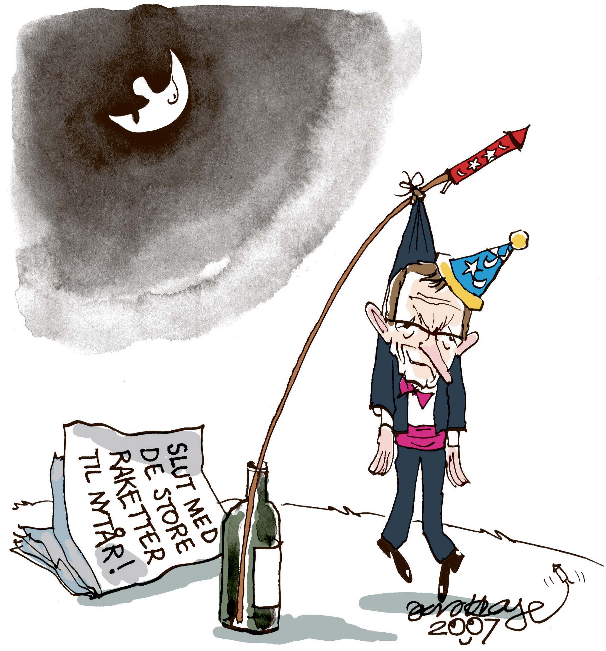 Satire tegning: 