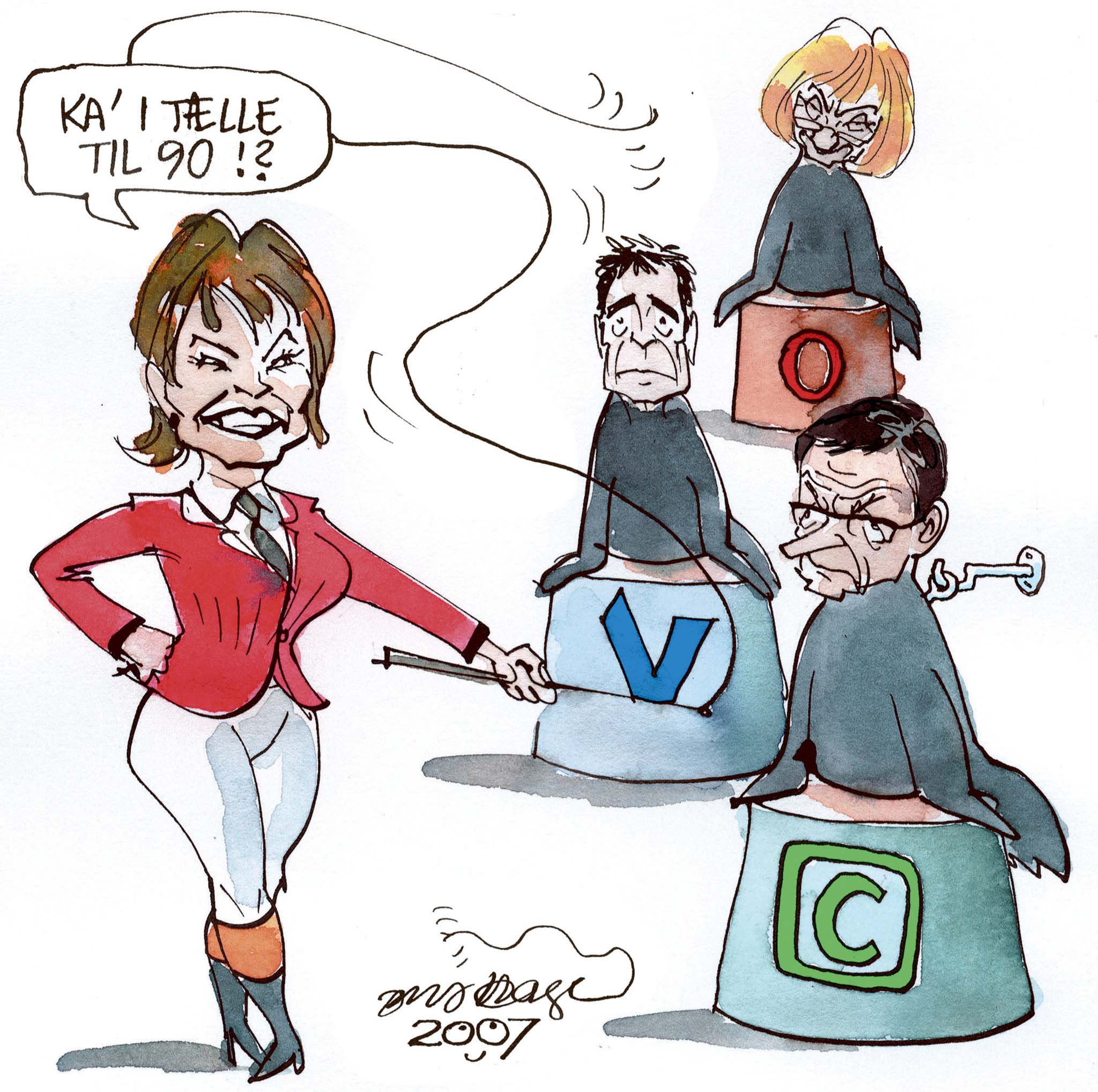 Satire tegning: 