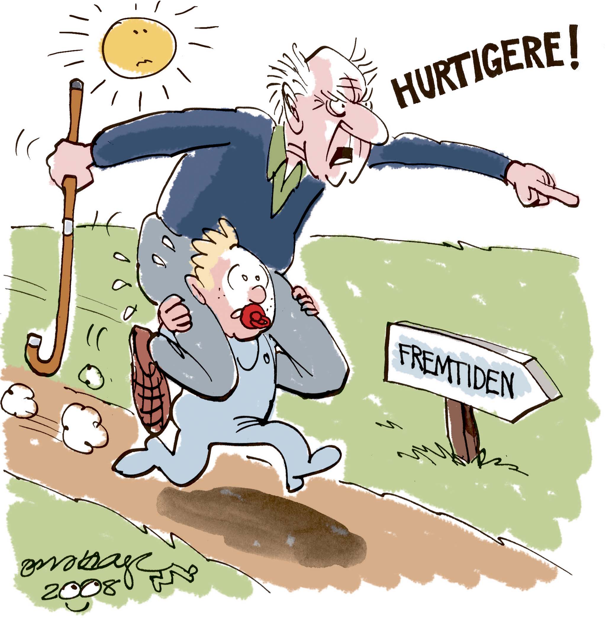 Satire tegning: 