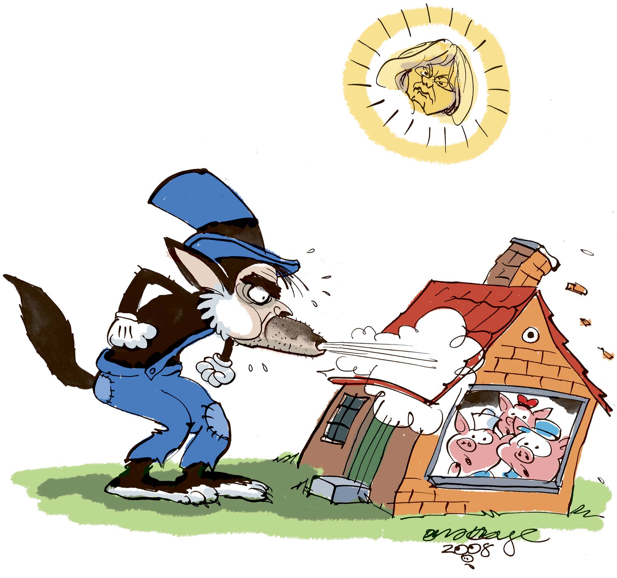 Satire tegning: 