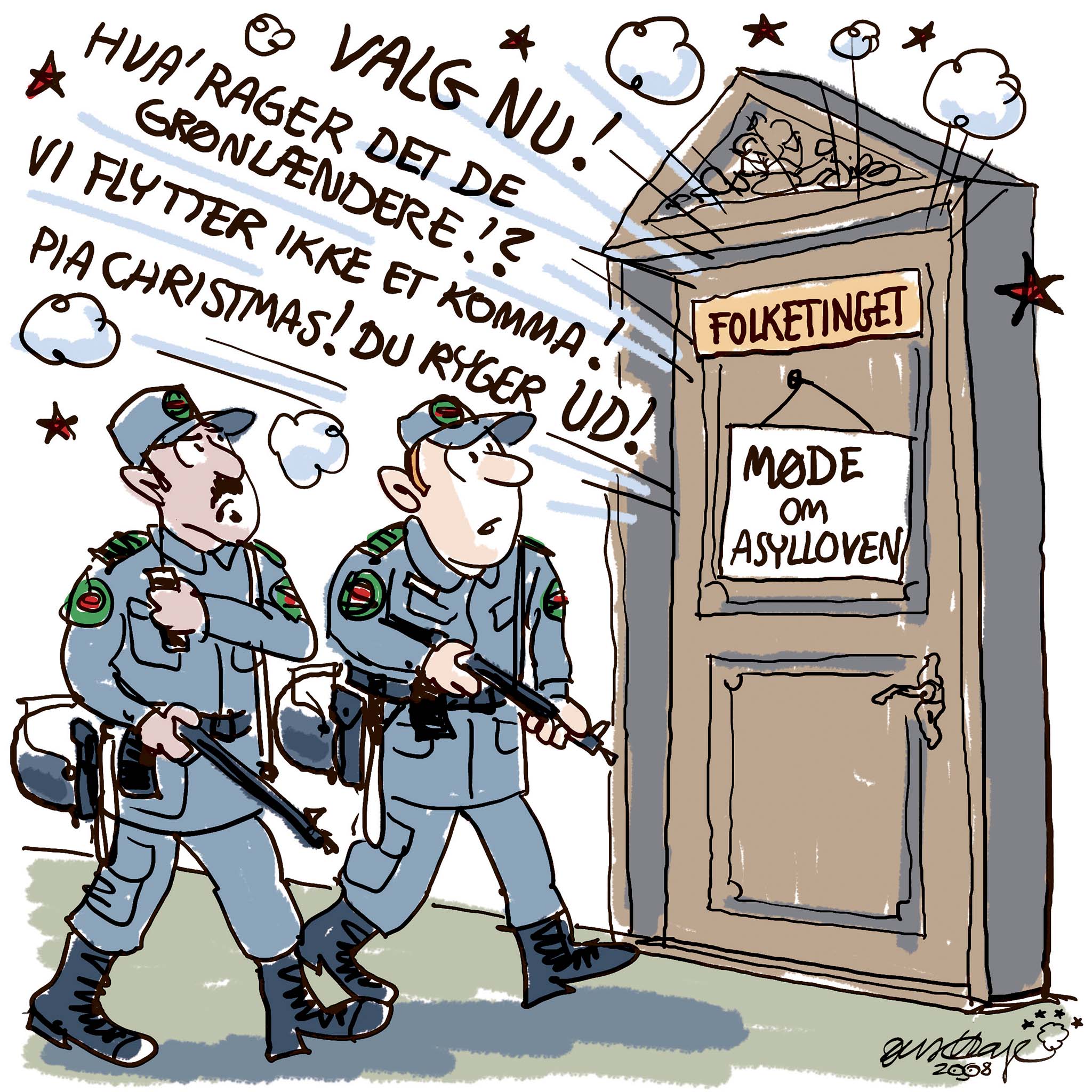 Satire tegning: 