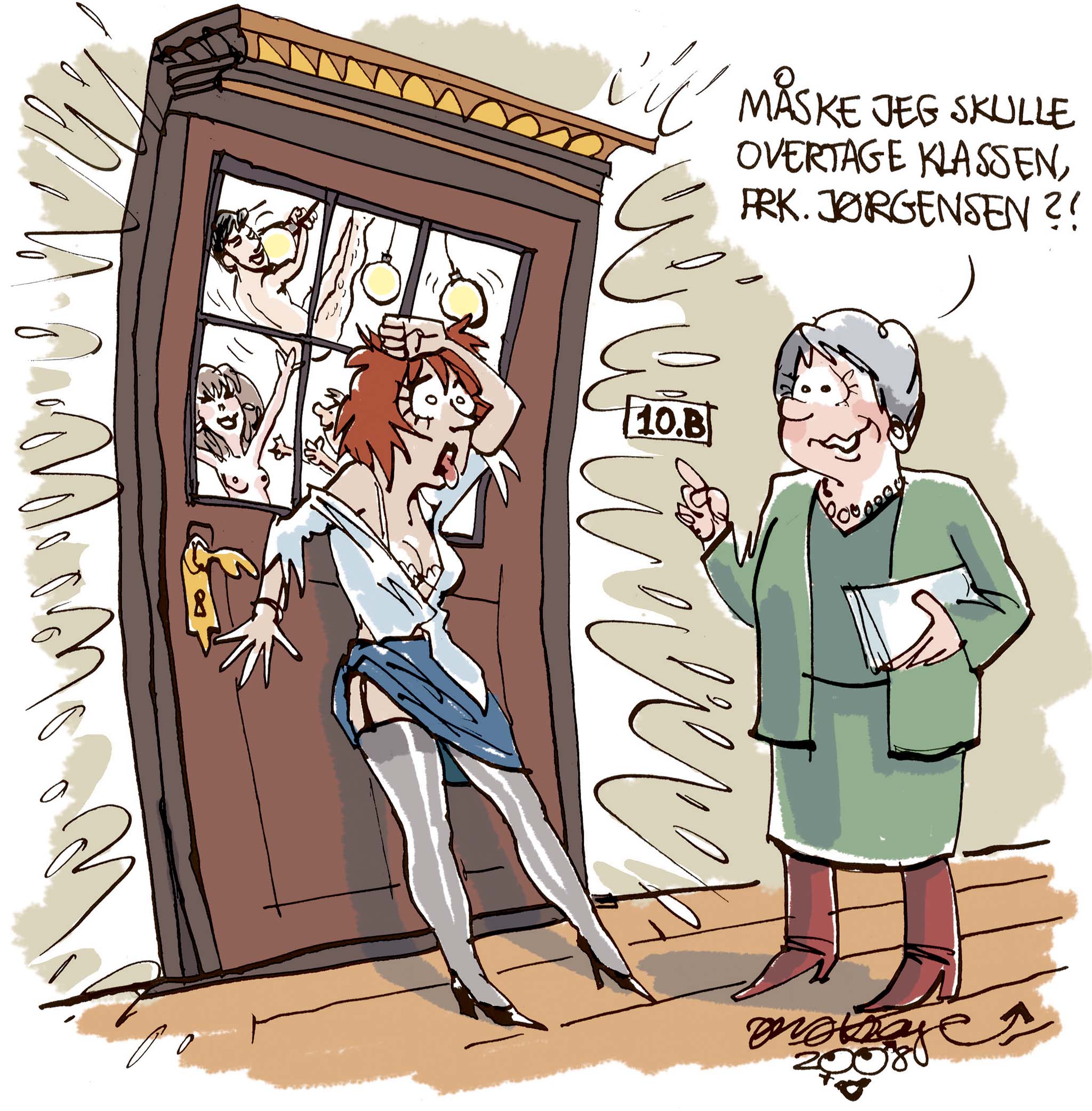 Satire tegning: 