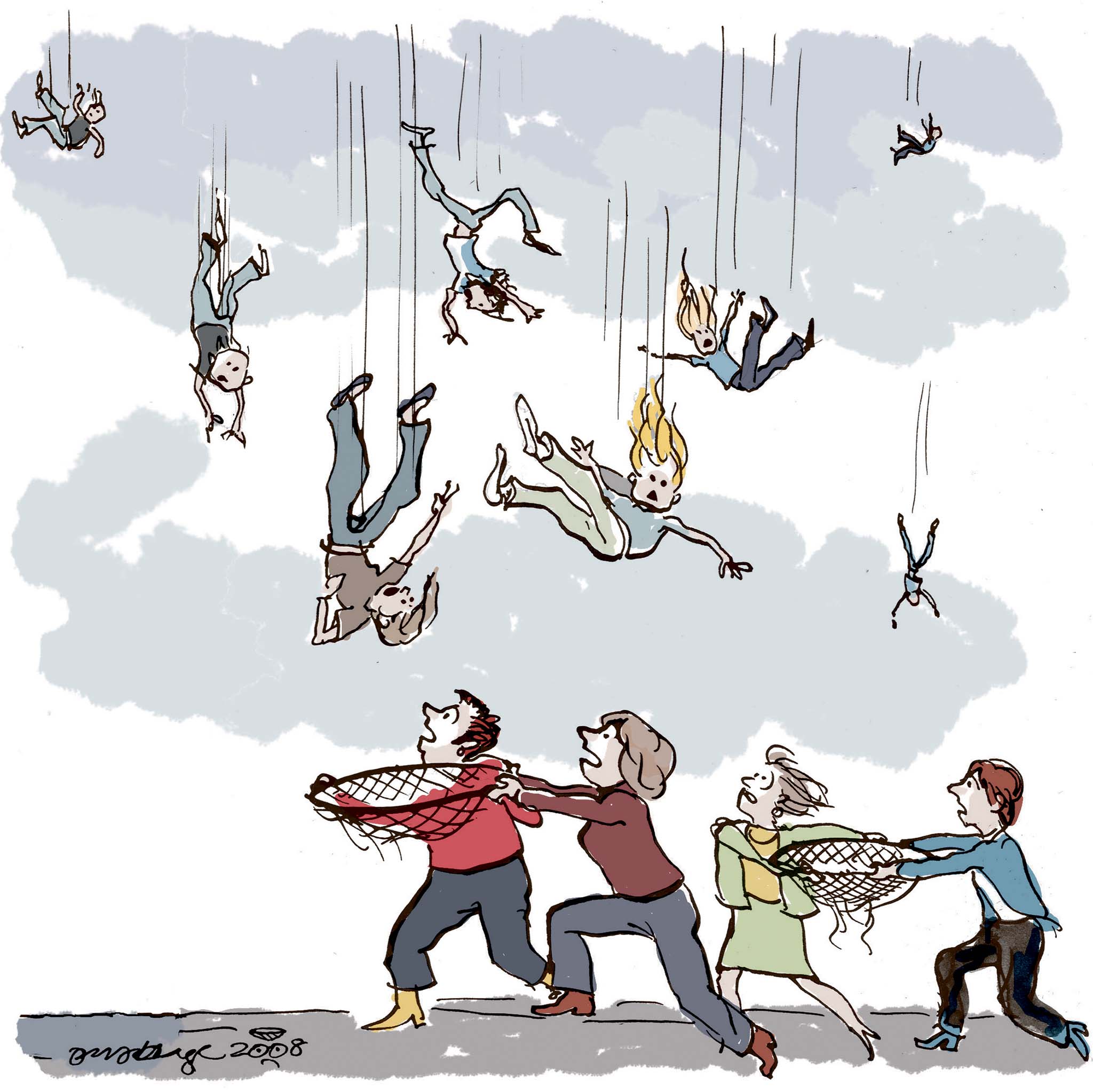 Satire tegning: 