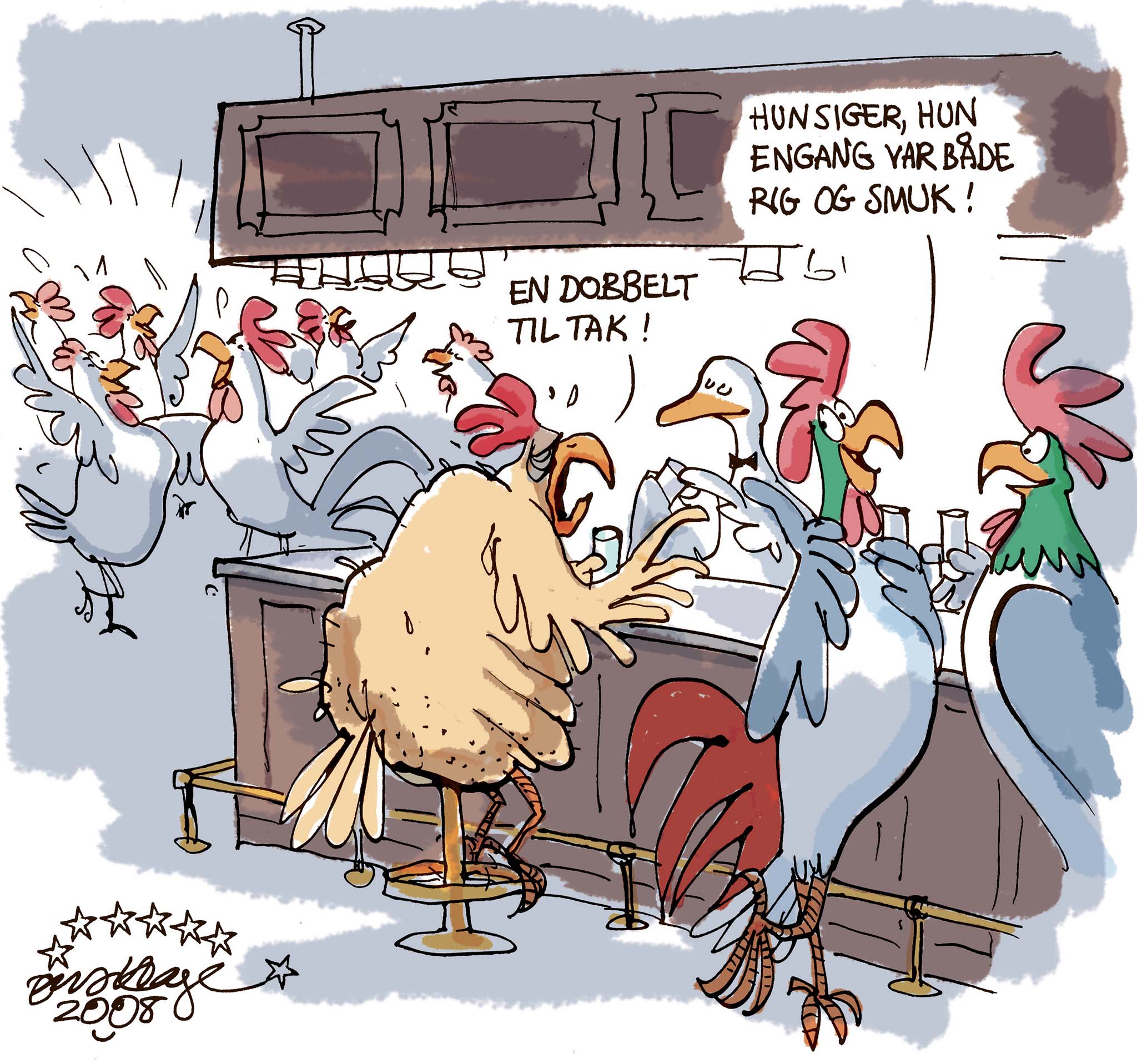 Satire tegning: Europa har mistet sin tiltrækningskraft og spås en usikker fremtid i en globaliseret verden.