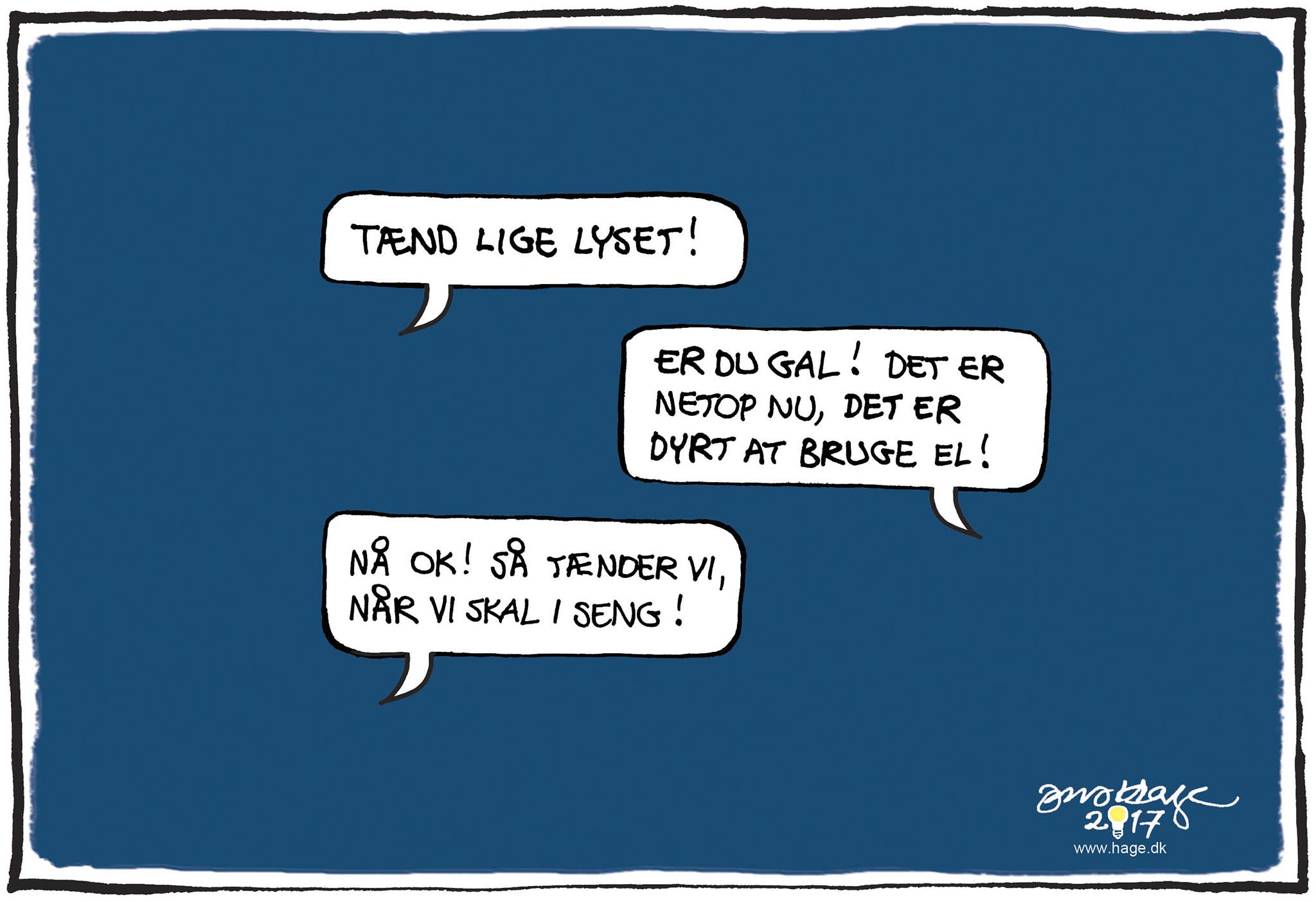Satire tegning: I går var årets korteste dag.