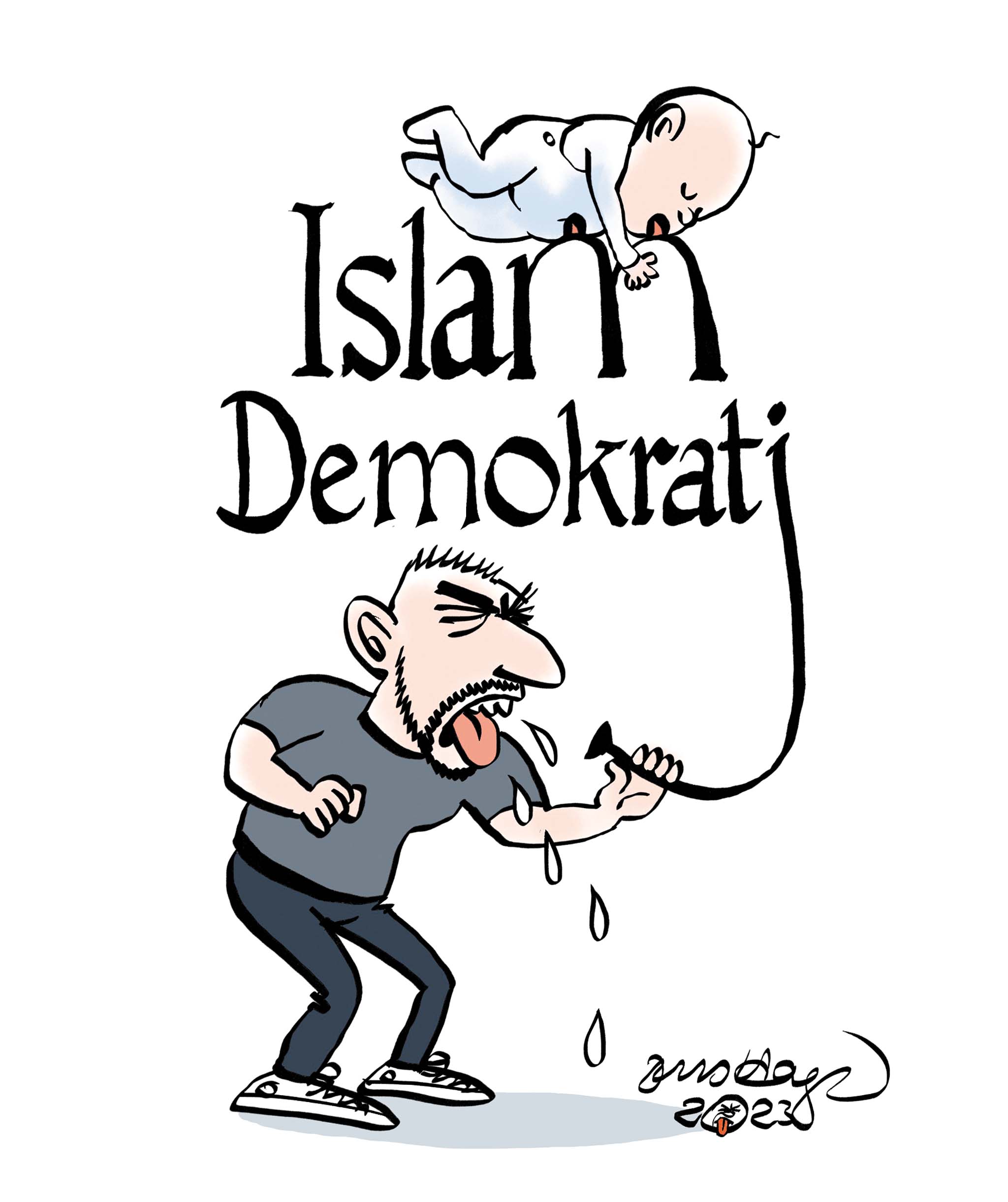 Satire tegning: 